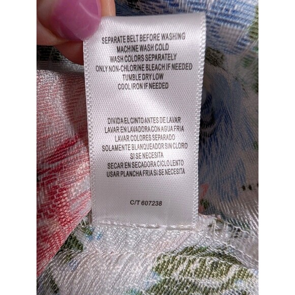 Danny and Nicole Dress Sz 4 Floral Print Pockets Sleeveless Summer Bloom Cottage - Picture 11 of 16